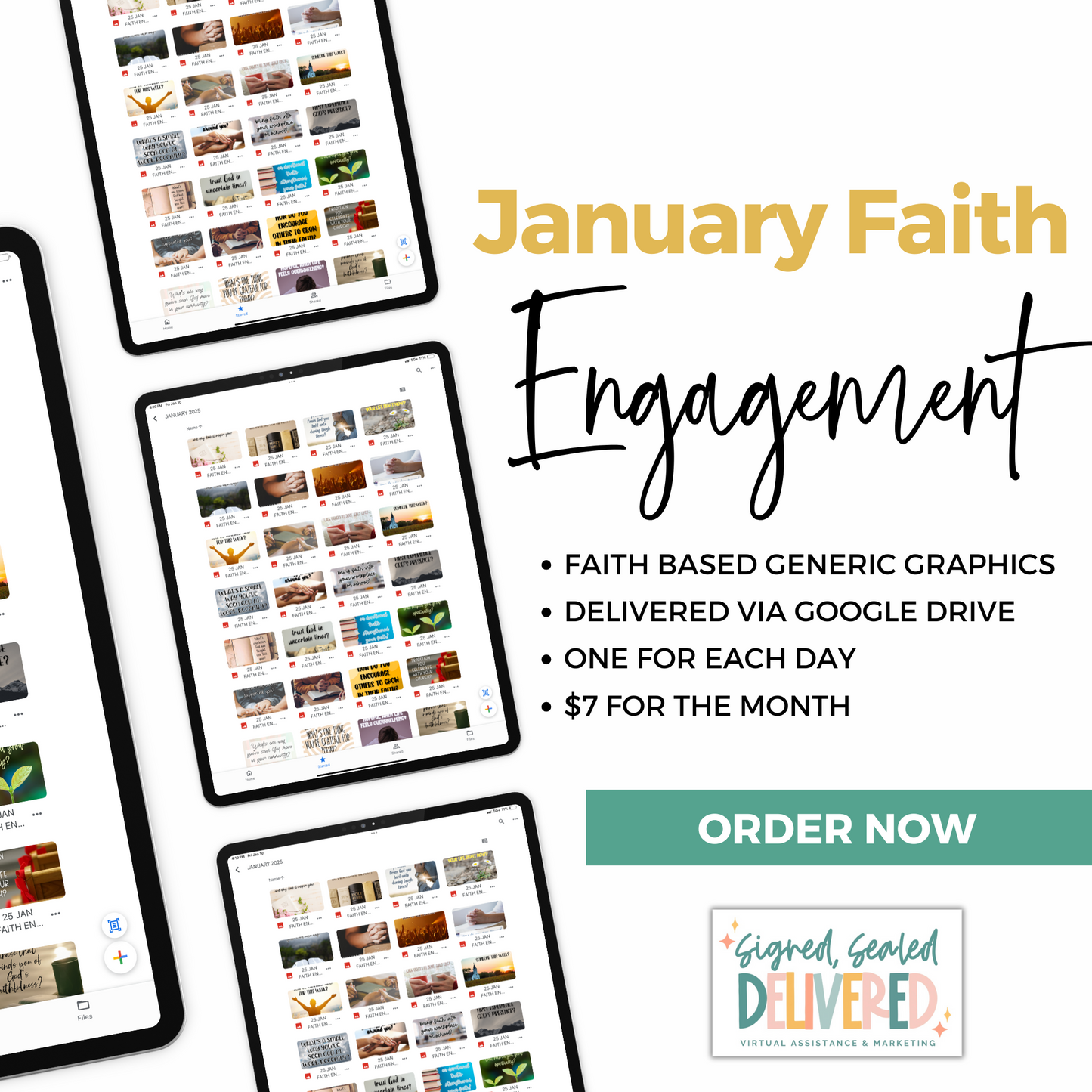 JANUARY 25 Faith Based Engagement Drive